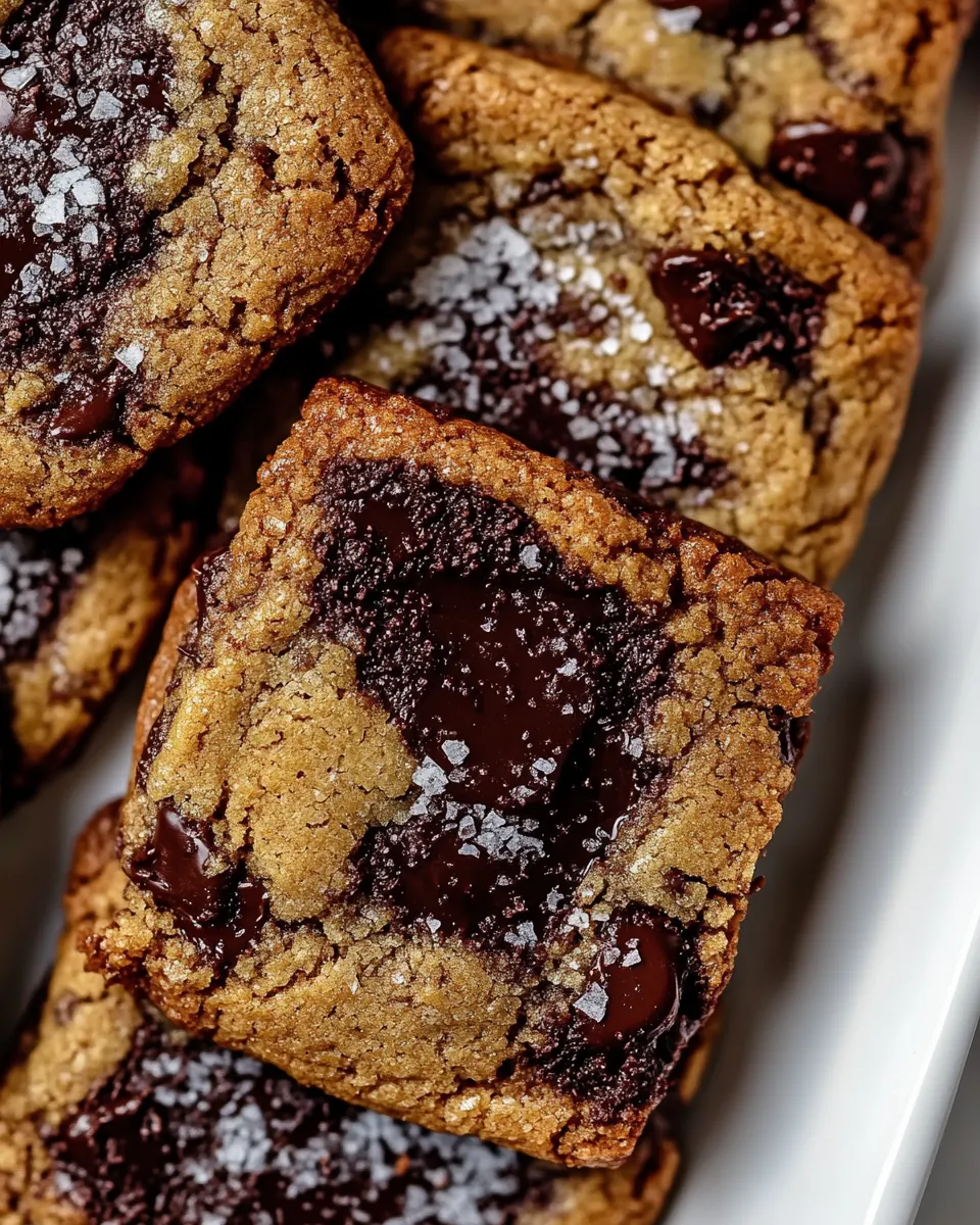 Salted Tahini Butter Chocolate Chip Cookies