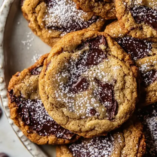 Salted Tahini Butter Chocolate Chip Cookies