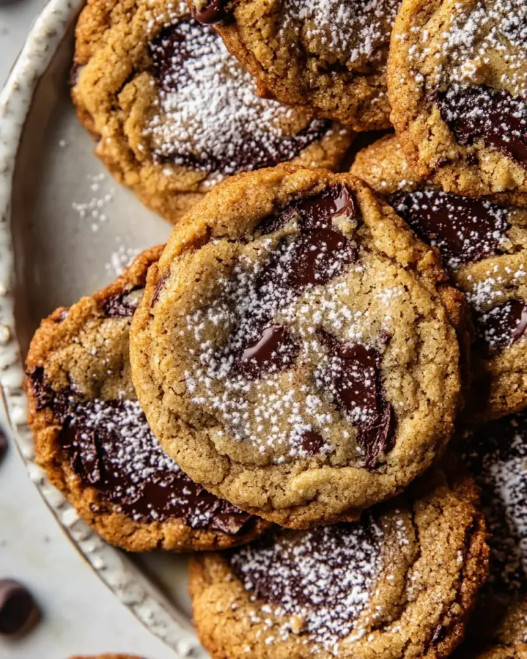 Salted Tahini Butter Chocolate Chip Cookies