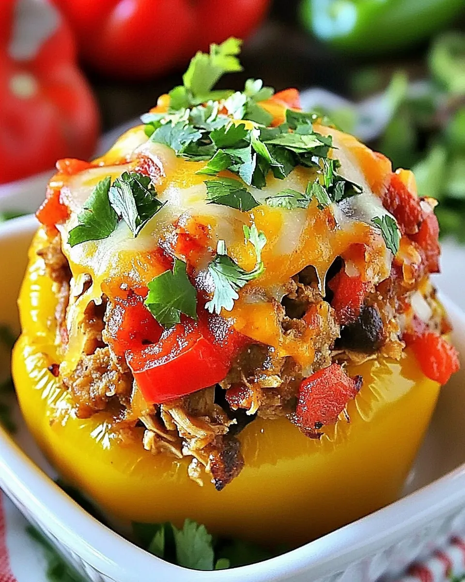 Santa Fe Turkey Stuffed Peppers