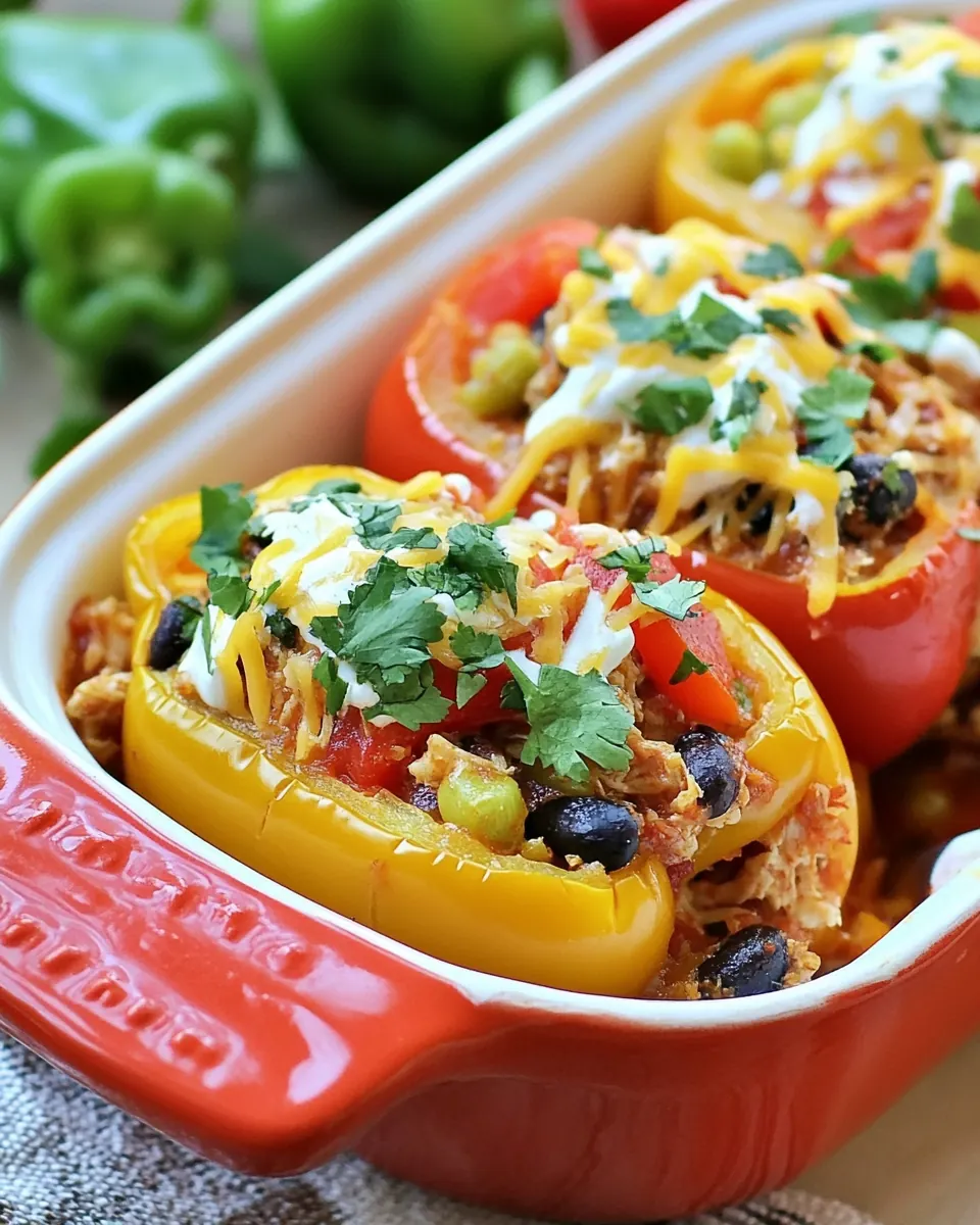 Santa Fe Turkey Stuffed Peppers