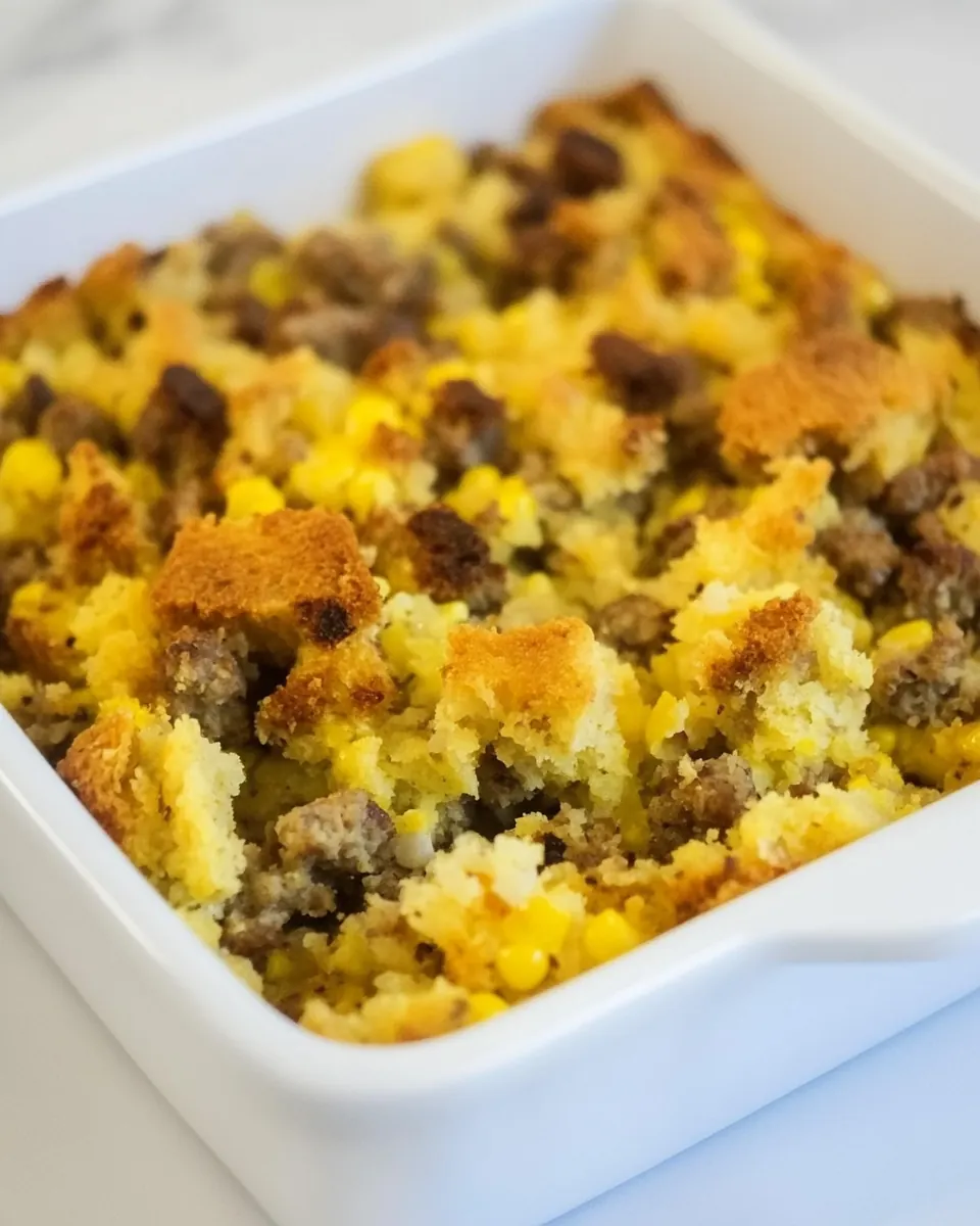 Sausage Cornbread Stuffing
