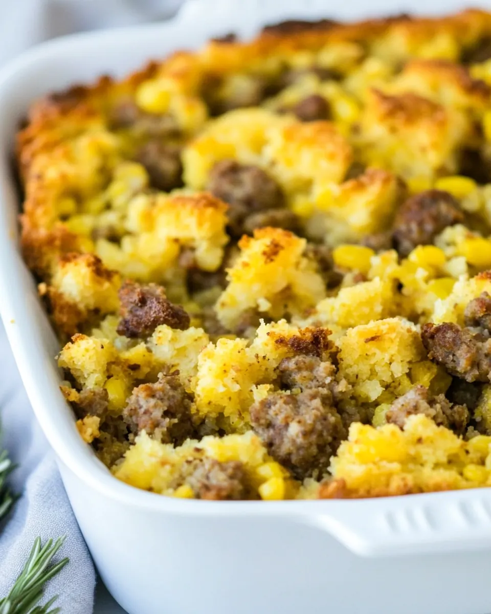 Sausage Cornbread Stuffing