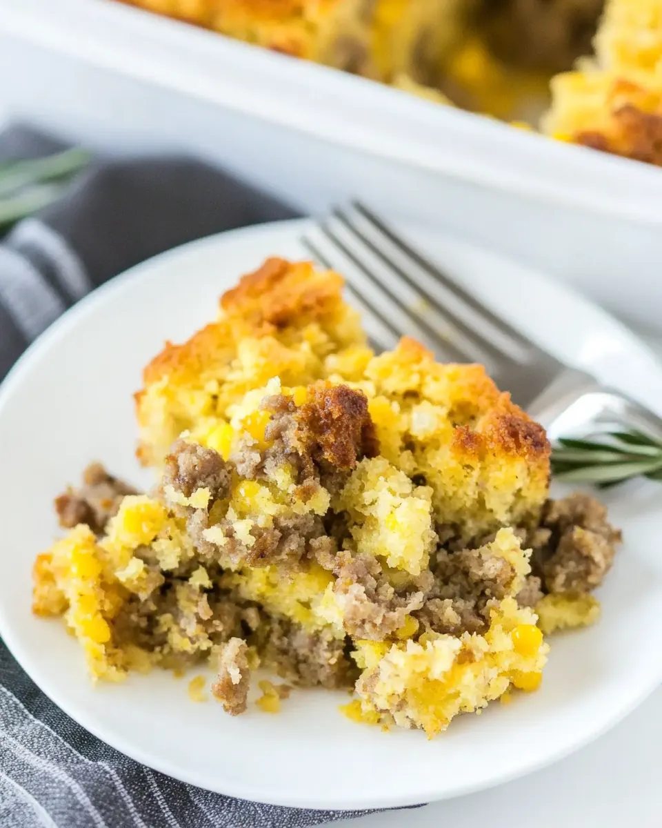 Sausage Cornbread Stuffing
