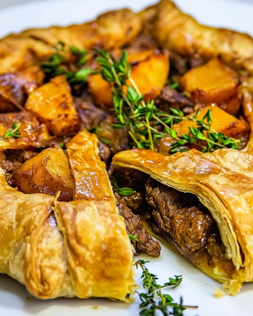 Savory Galette with Beef and Potato