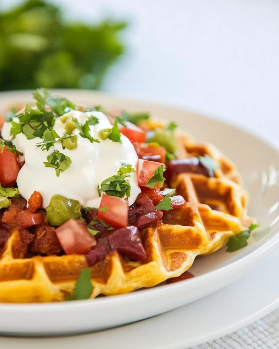 Savory Southwestern Sweet Potato Waffles