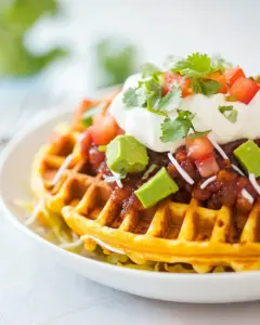 Savory Southwestern Sweet Potato Waffles