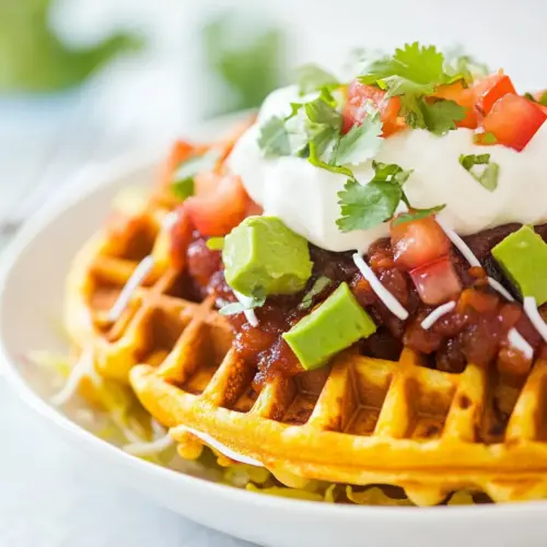 Savory Southwestern Sweet Potato Waffles