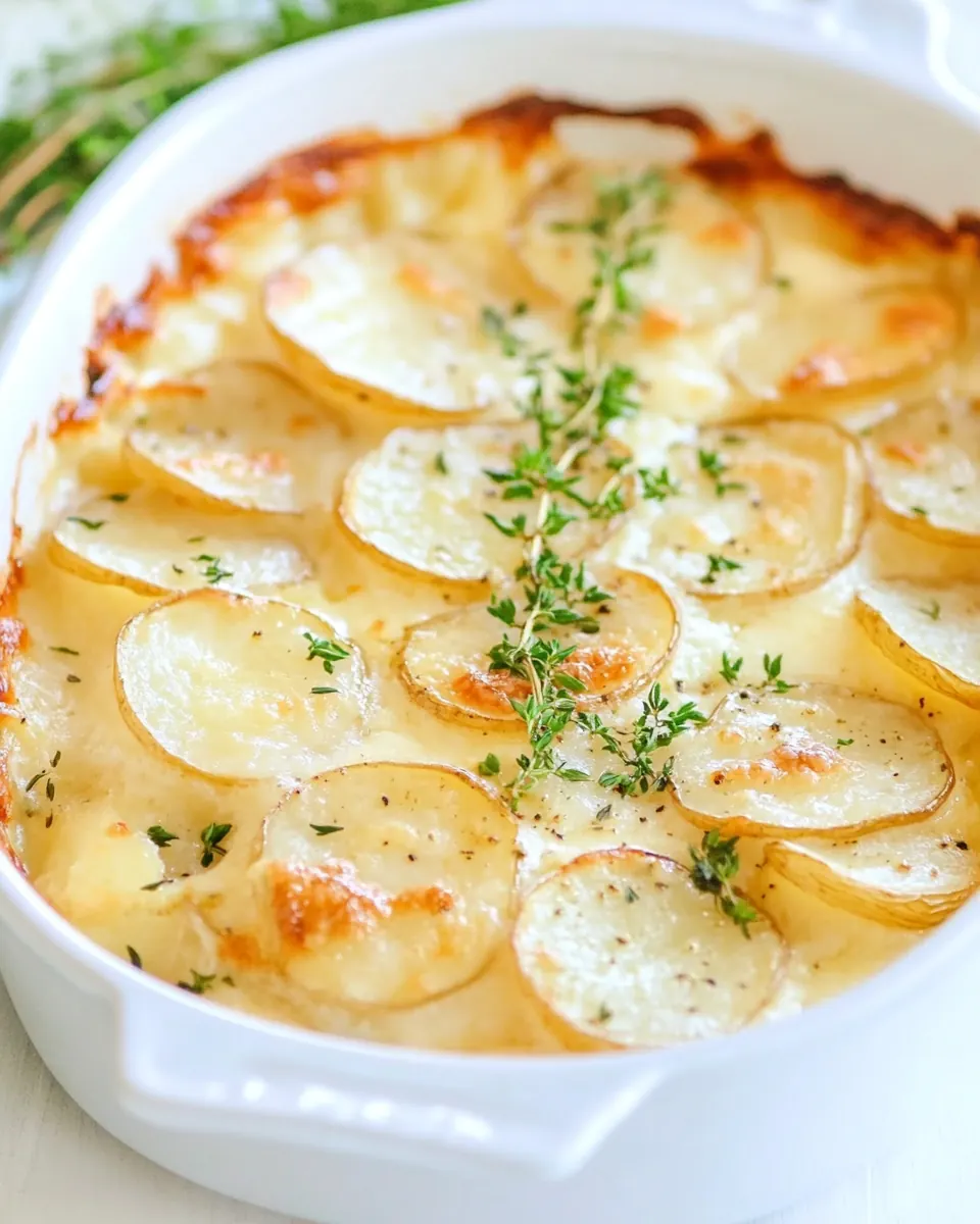 Scalloped Garlic Potatoes