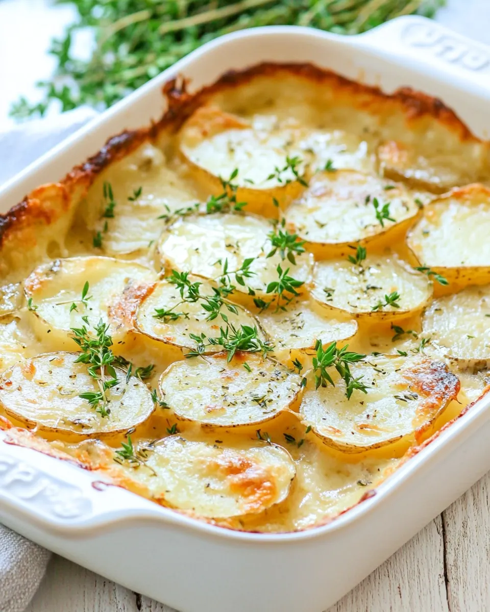 Scalloped Garlic Potatoes