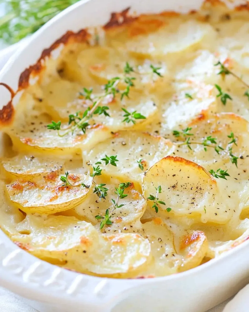 Scalloped Garlic Potatoes