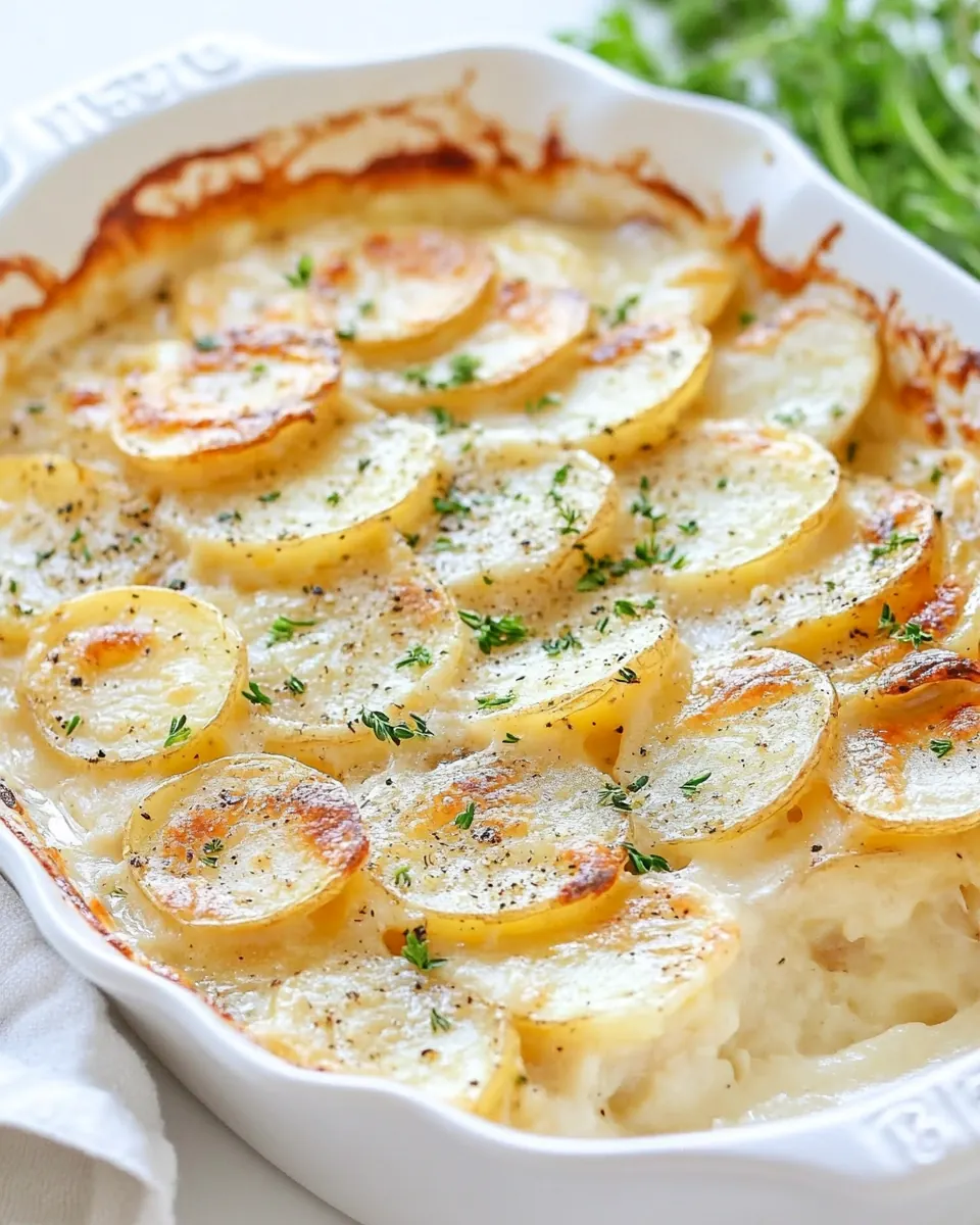 Scalloped Garlic Potatoes