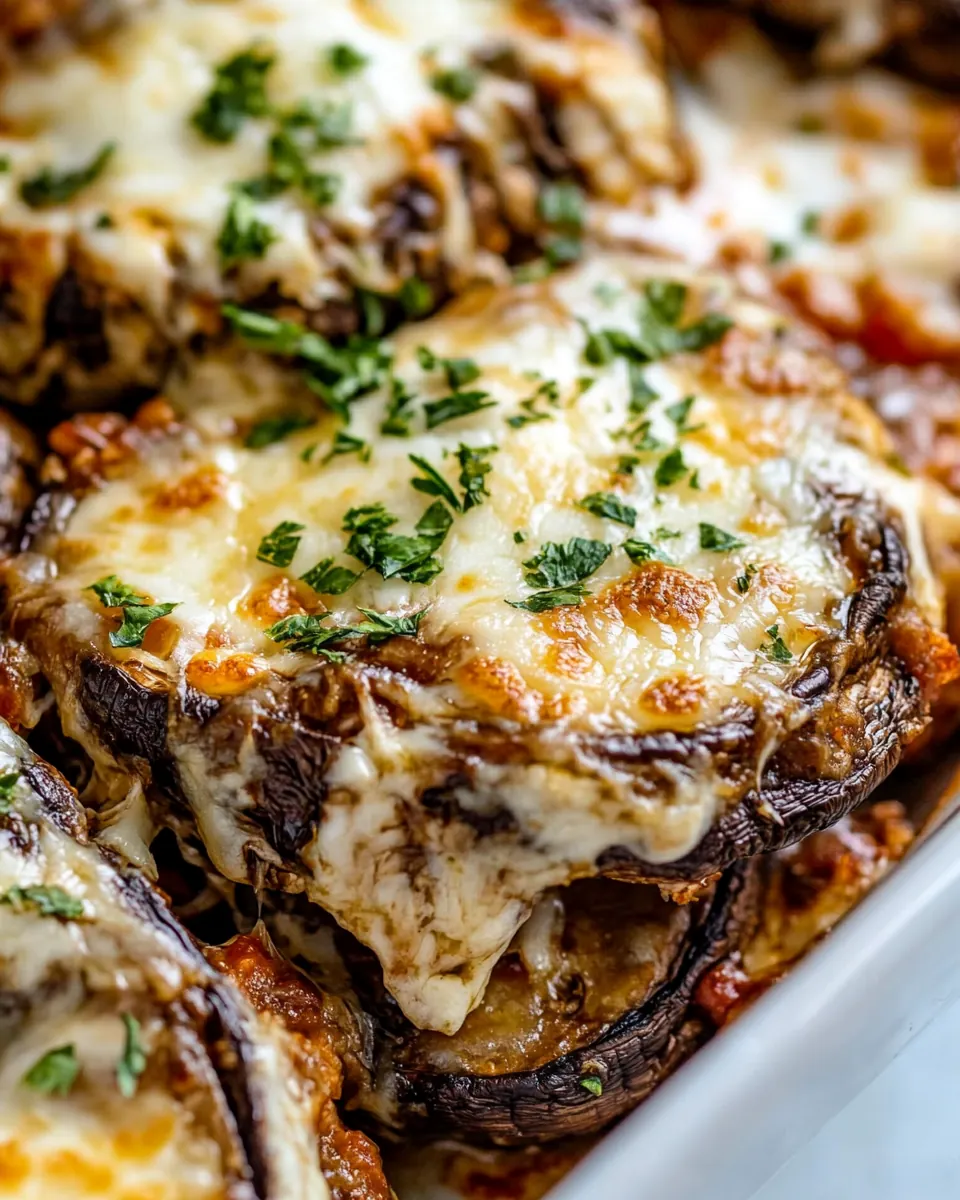 Scalloped Portobello Mushrooms