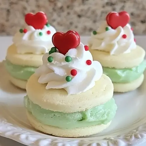 Shamrock Shake Shortbread Cookies