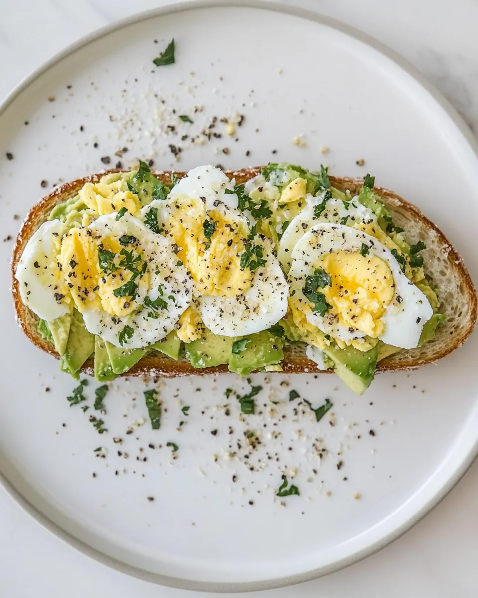 Shaved Egg Avocado Toast