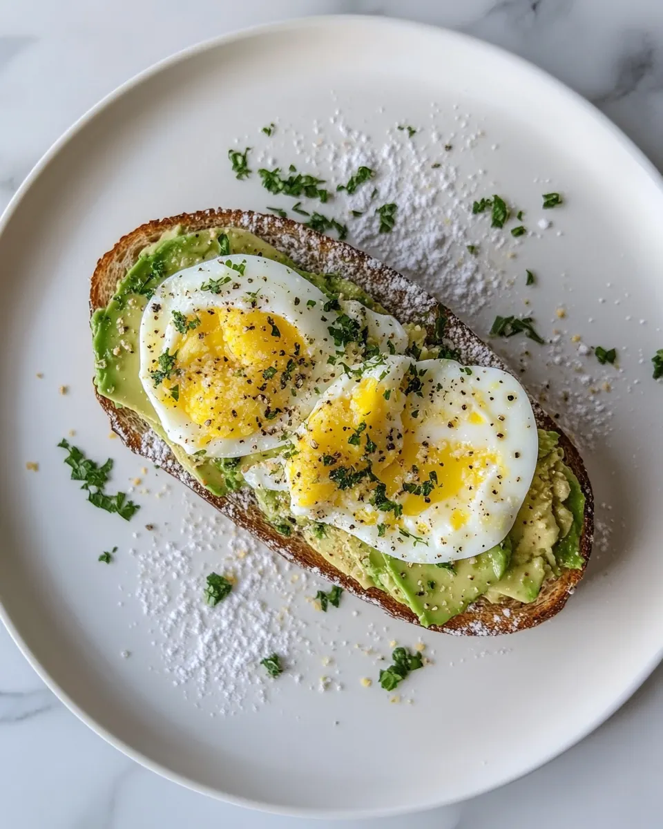 Shaved Egg Avocado Toast