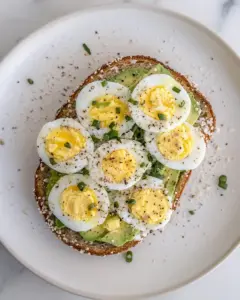 Shaved Egg Avocado Toast