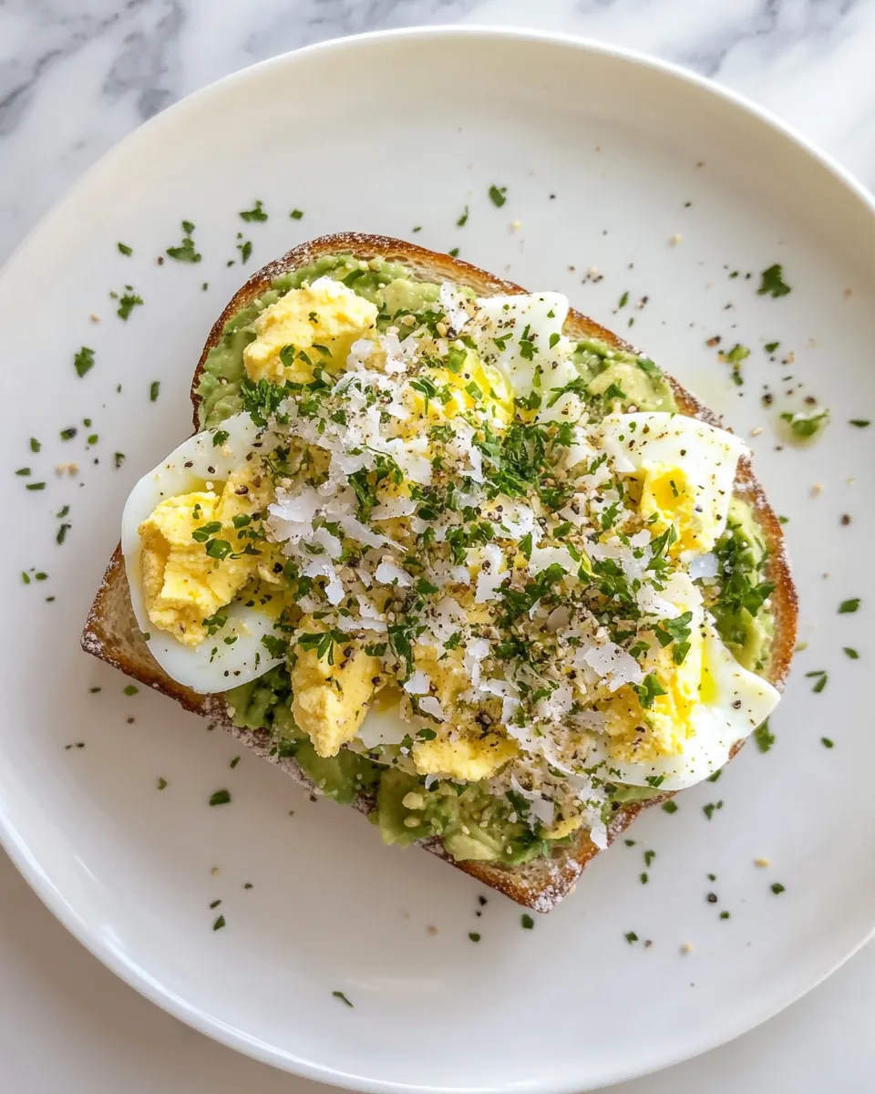Shaved Egg Avocado Toast