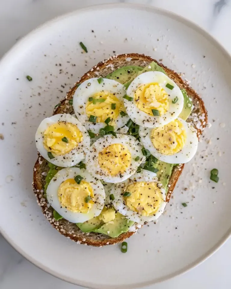 Shaved Egg Avocado Toast