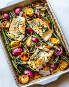 Sheet Pan Baked Miso Cod with Veggies