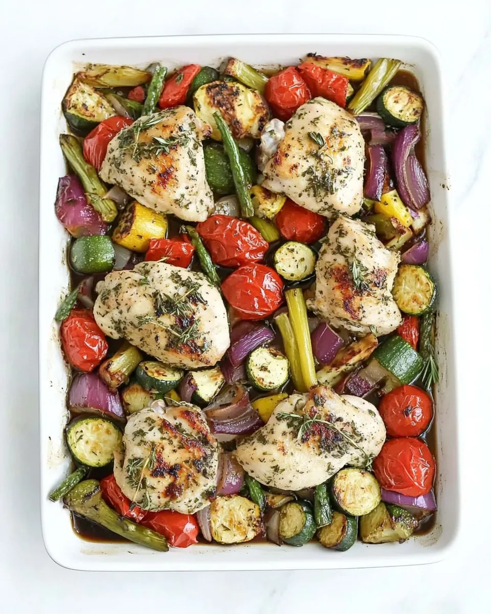 Sheet Pan Balsamic Herb Chicken and Vegetables
