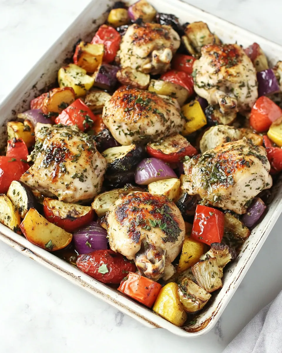 Sheet Pan Balsamic Herb Chicken and Vegetables