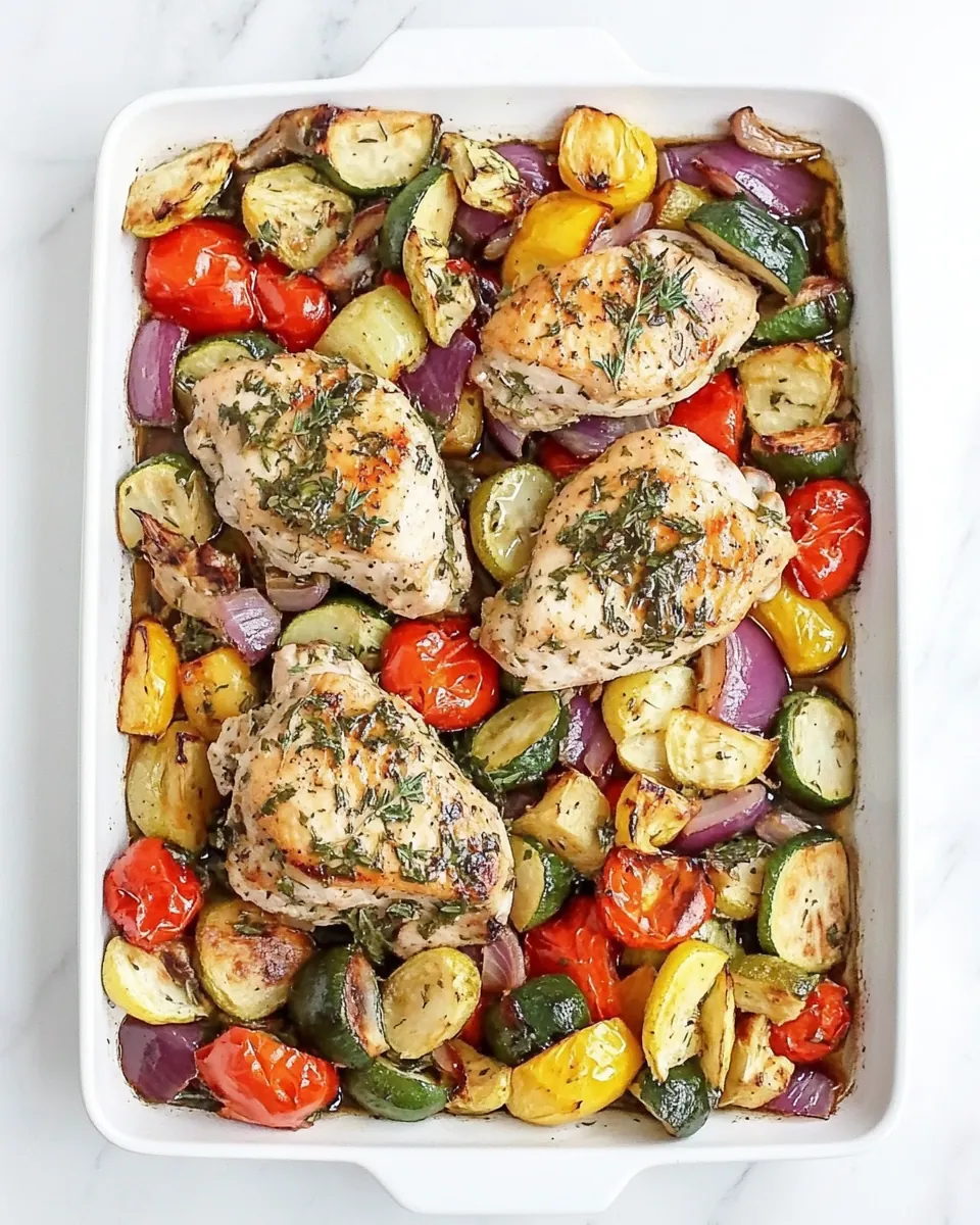 Sheet Pan Balsamic Herb Chicken and Vegetables