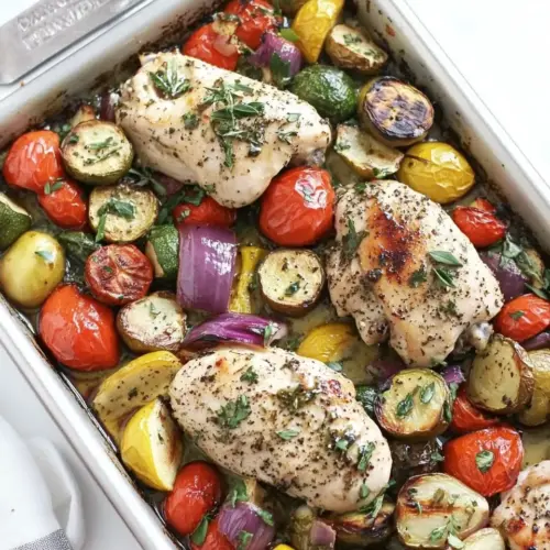 Sheet Pan Balsamic Herb Chicken and Vegetables