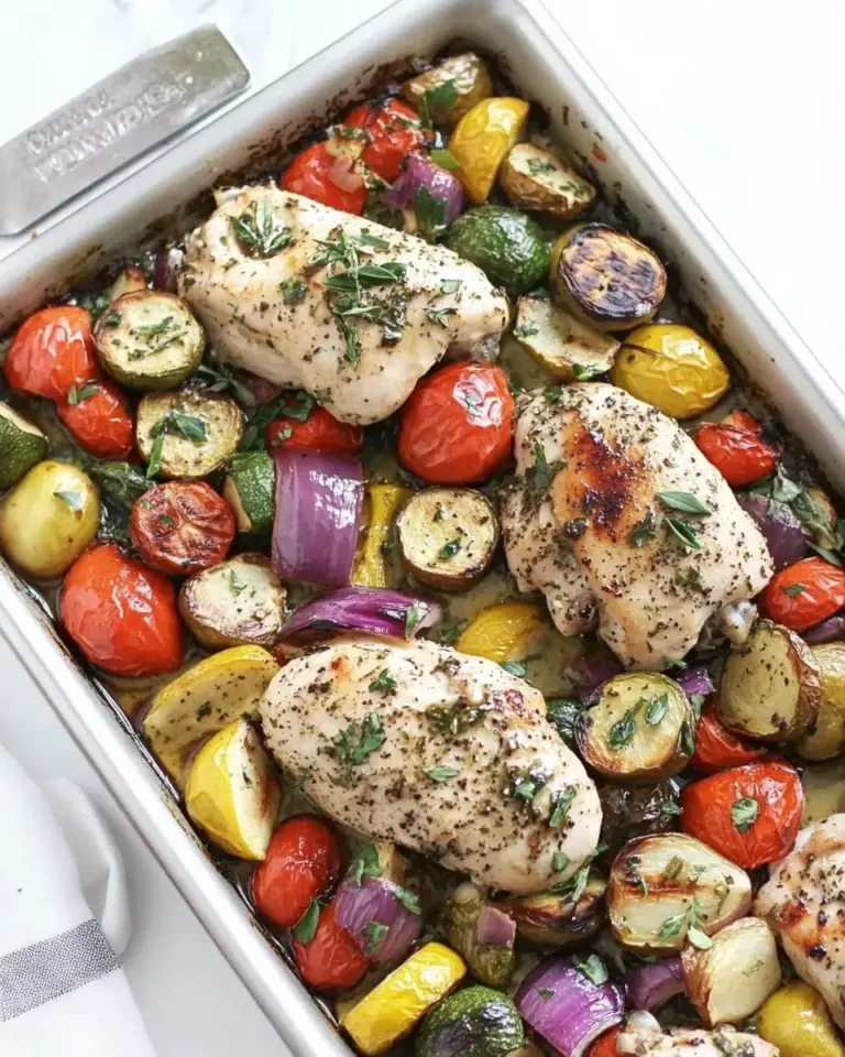 Sheet Pan Balsamic Herb Chicken and Vegetables