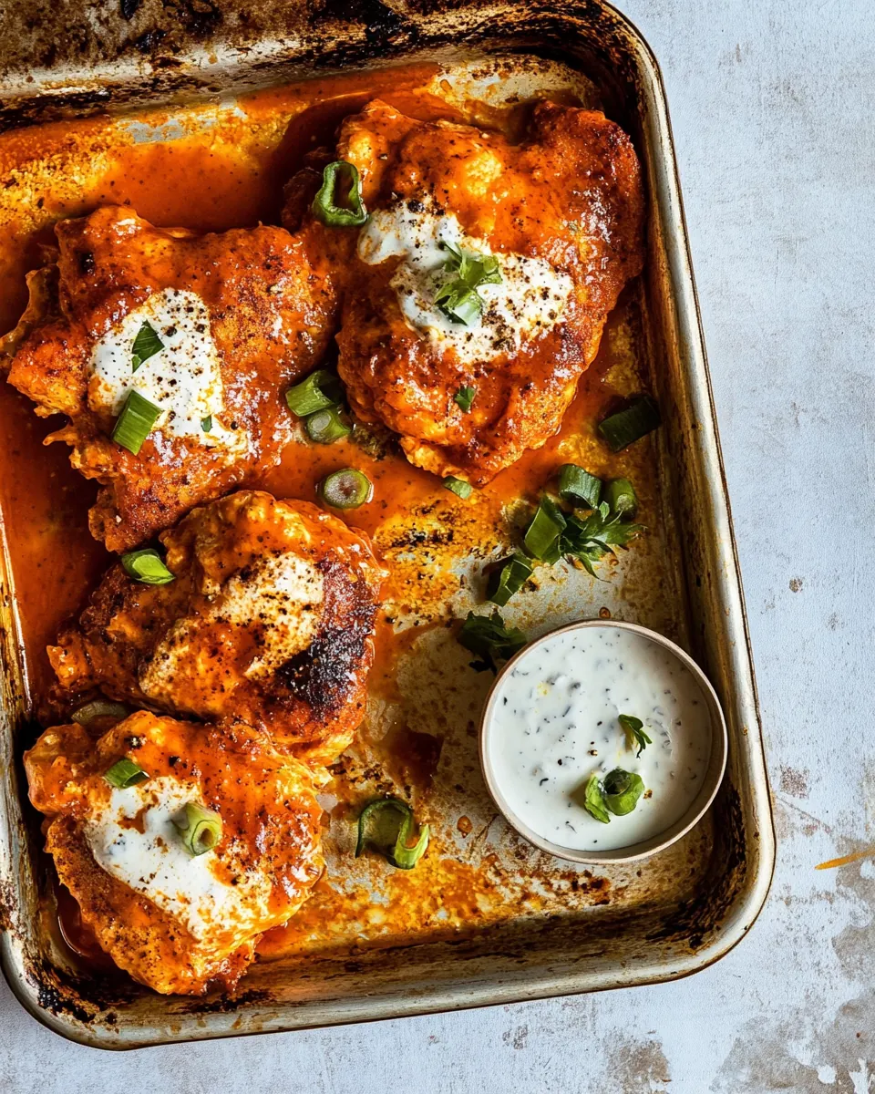 Sheet Pan Buffalo Ranch Chicken
