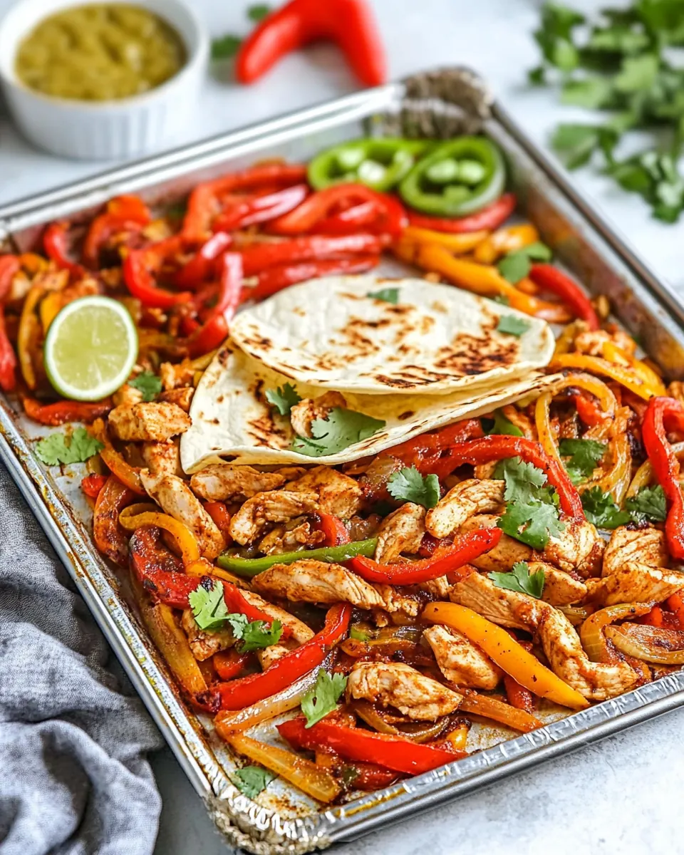 Sheet Pan Chicken Fajitas