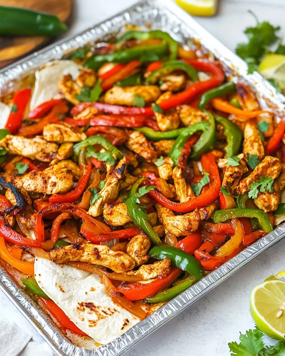 Sheet Pan Chicken Fajitas