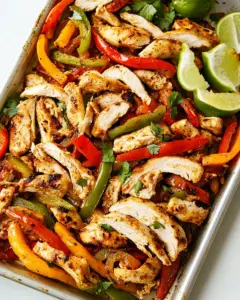 Sheet Pan Chicken Fajitas