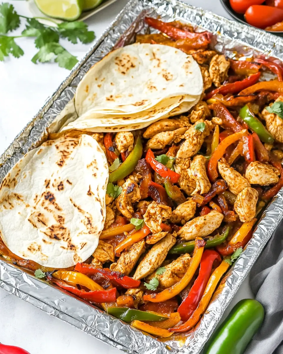 Sheet Pan Chicken Fajitas