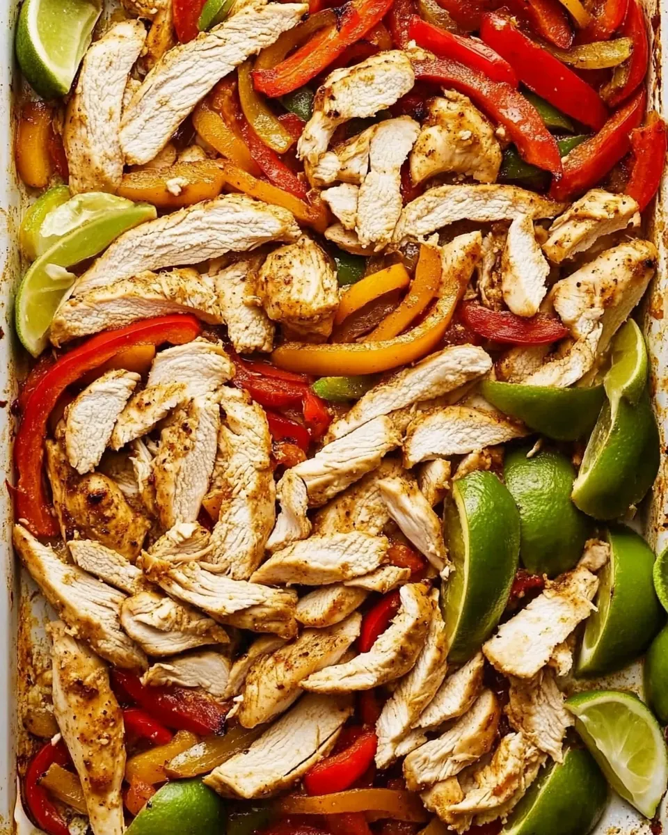 Sheet Pan Chicken Fajitas