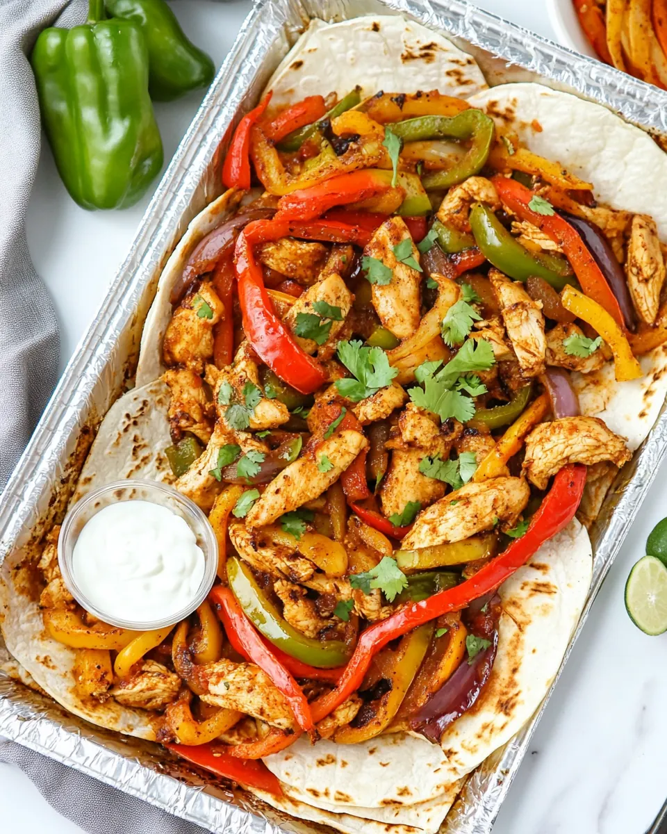 Sheet Pan Chicken Fajitas