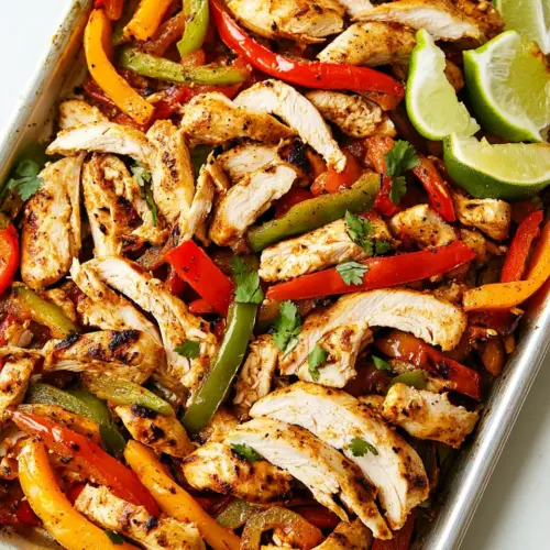 Sheet Pan Chicken Fajitas