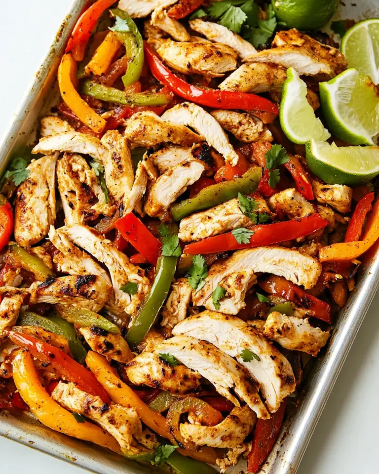 Sheet Pan Chicken Fajitas