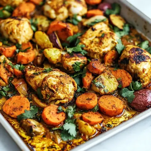 Sheet Pan Curry Chicken and Vegetables