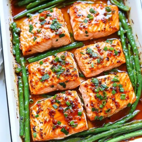 Sheet Pan Ginger Soy Glazed Salmon