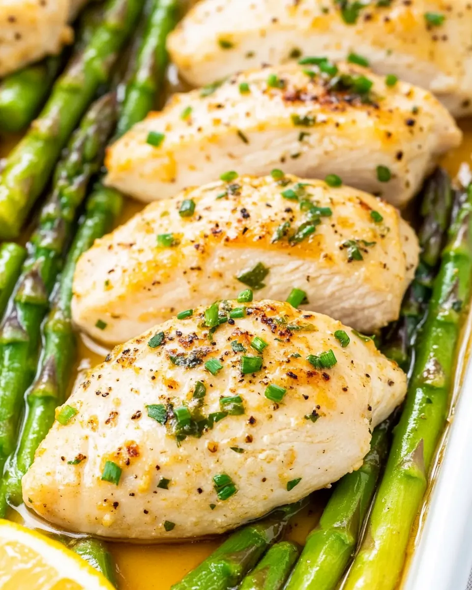 Sheet Pan Honey Horseradish Chicken and Asparagus
