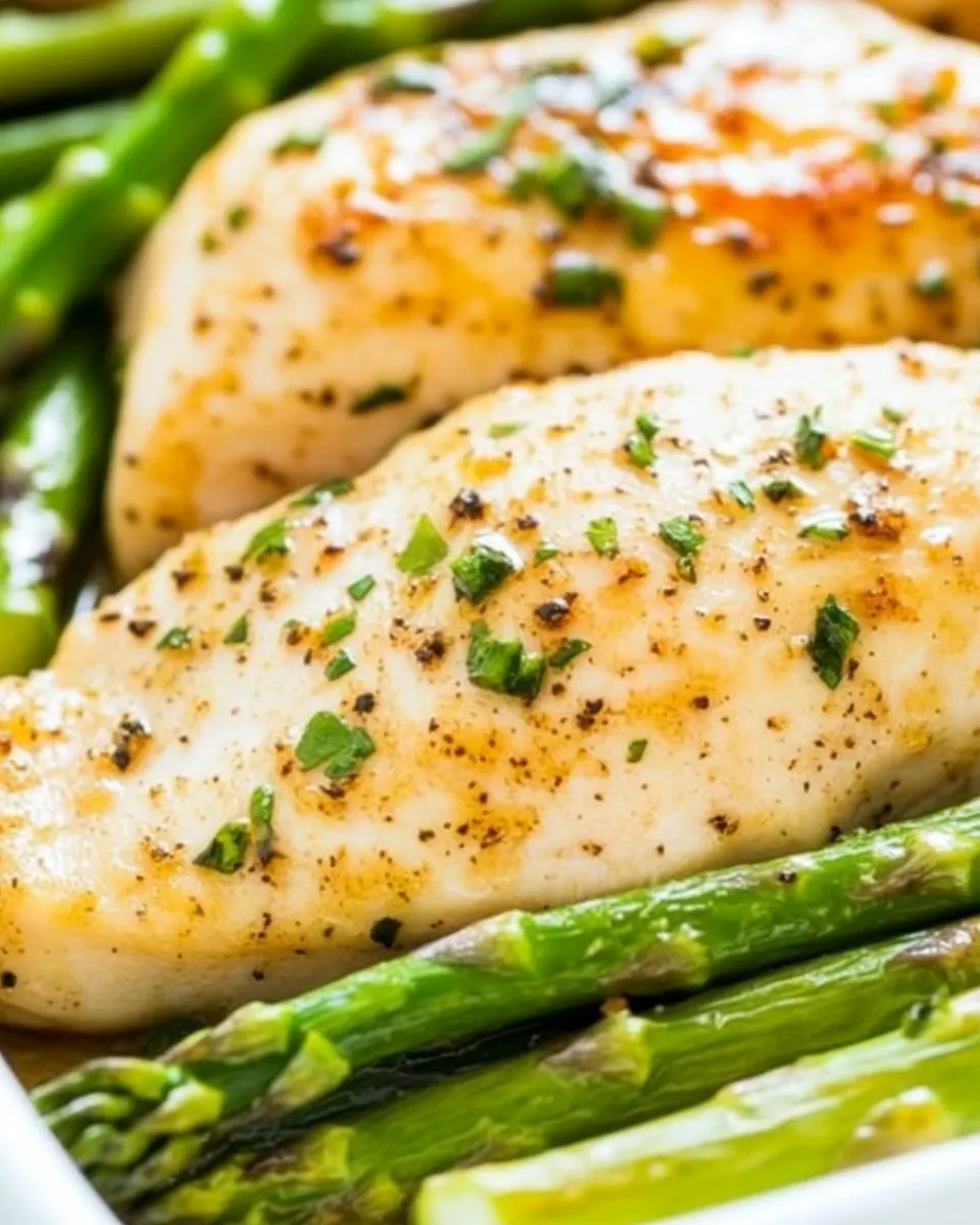 Sheet Pan Honey Horseradish Chicken and Asparagus