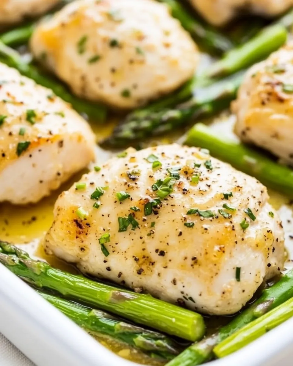 Sheet Pan Honey Horseradish Chicken and Asparagus