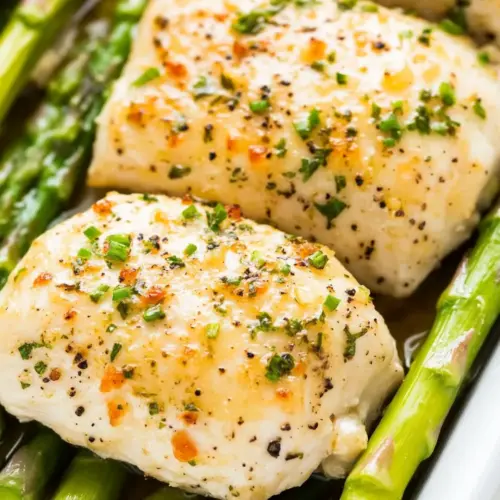 Sheet Pan Honey Horseradish Chicken and Asparagus