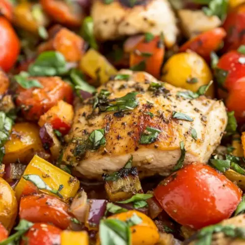 Sheet Pan Italian Chicken and Vegetables