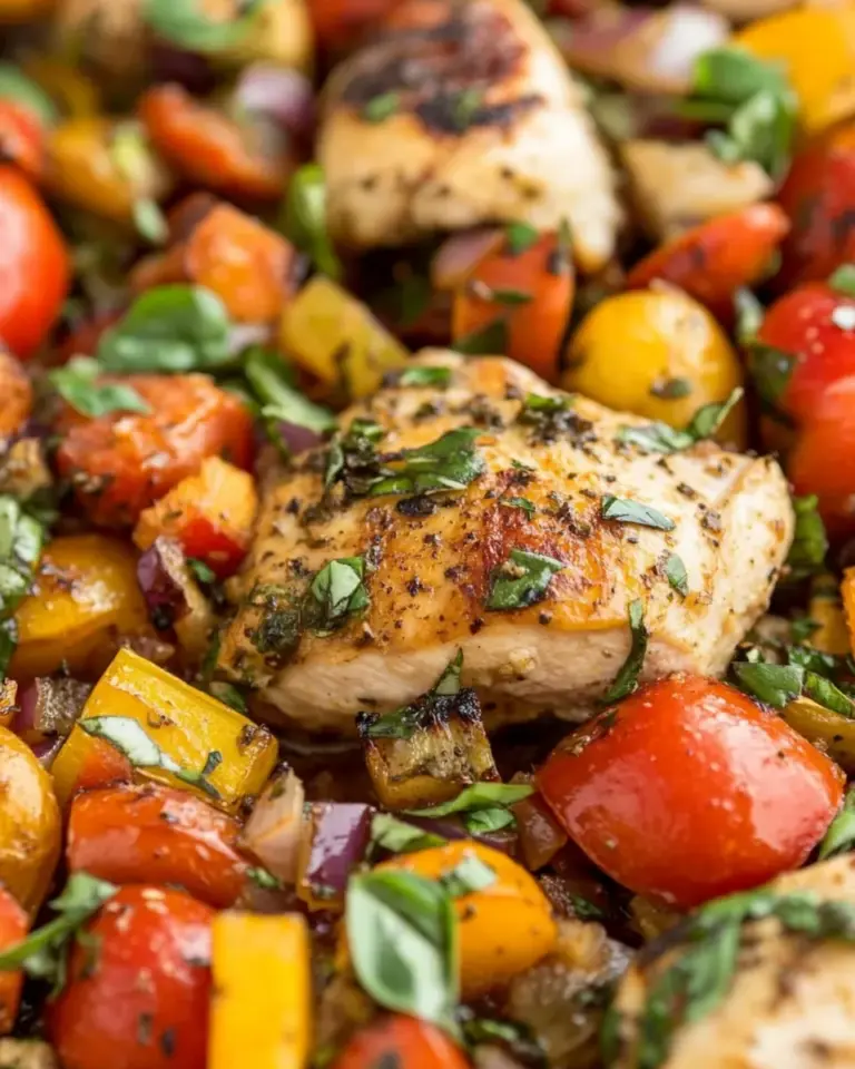 Sheet Pan Italian Chicken and Vegetables