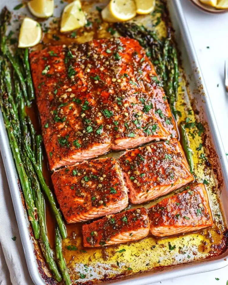 Sheet Pan Maple Dijon Glazed Salmon