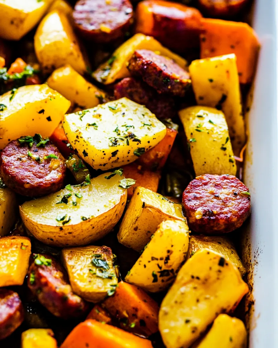 Sheet Pan Sausage and Veggies