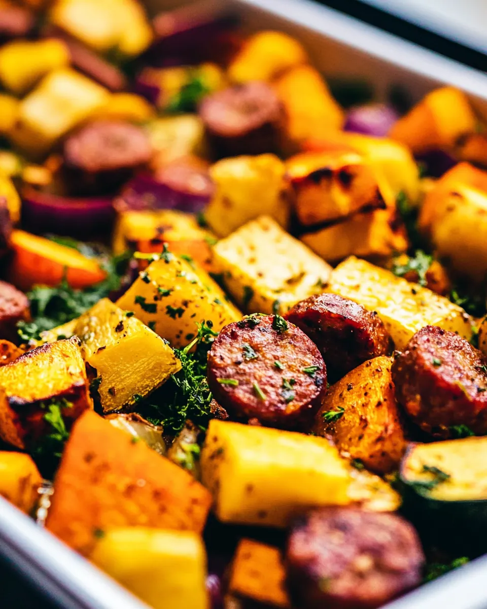Sheet Pan Sausage and Veggies