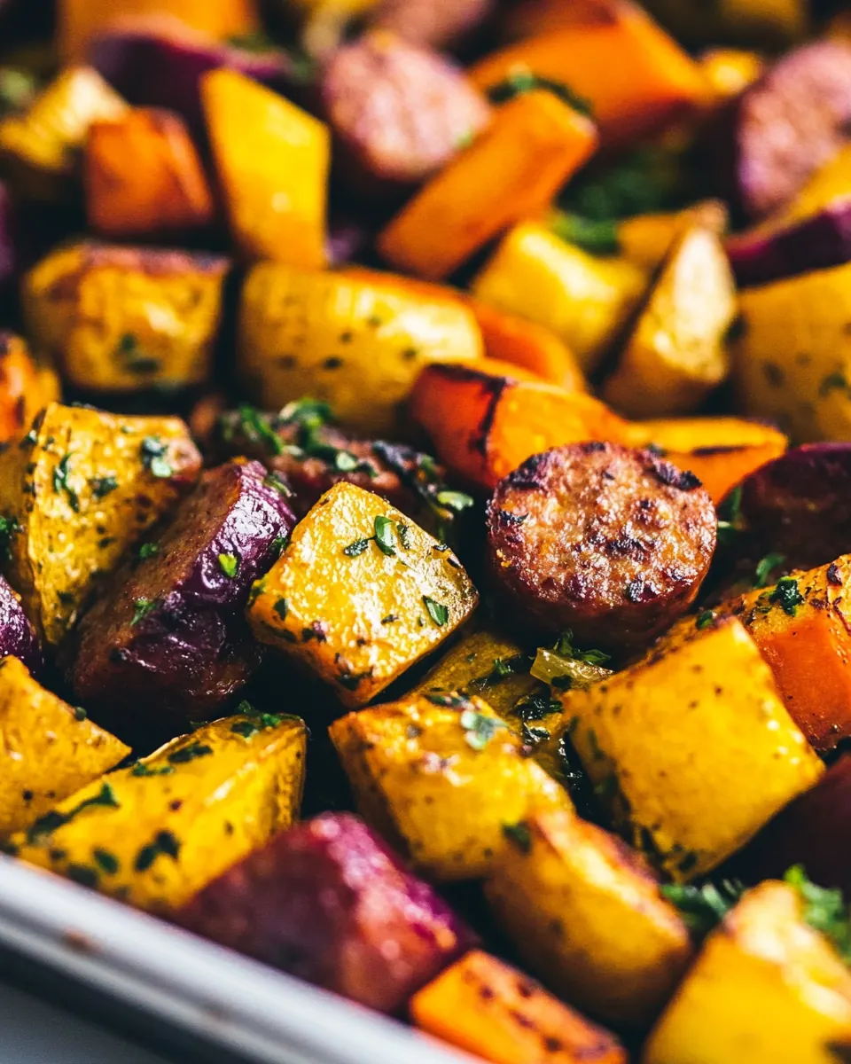 Sheet Pan Sausage and Veggies